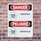 Signmission Ammonia - Amoniaco Danger Sign, Plastic, 7in W x 10in L, 2PK OS-2PACK-DS-P-710-VS-1992 - alternate 7